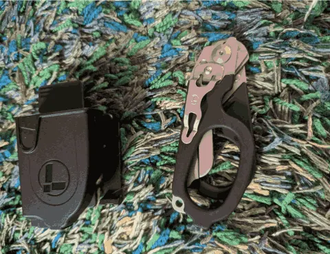 Rope kit laid out on fabric showing jute coils and safety tools.